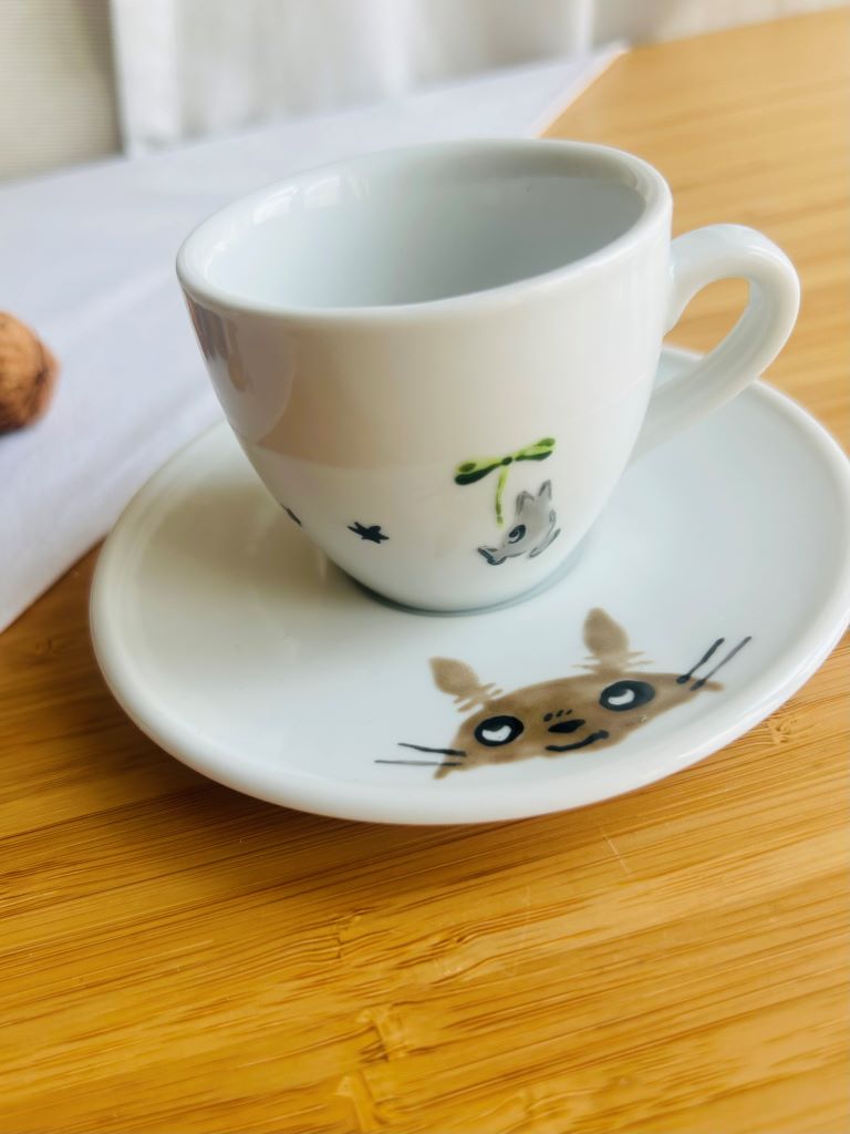 Small Cup with Saucer "Totoro" 90 ml