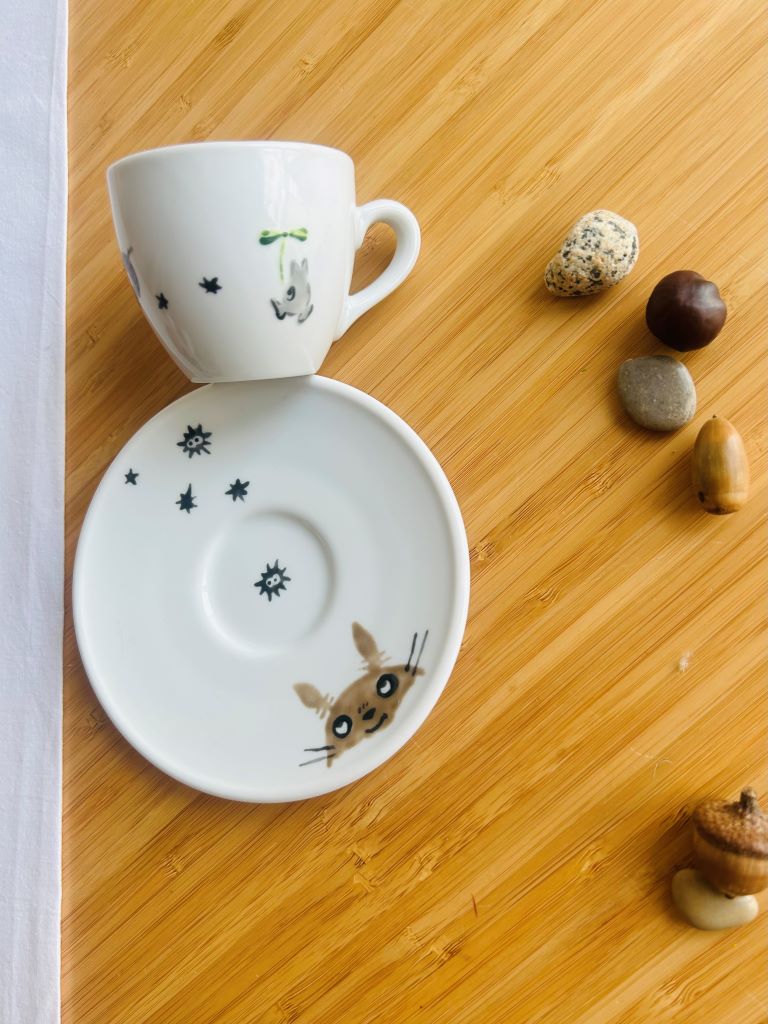 Small Cup with Saucer "Totoro" 90 ml