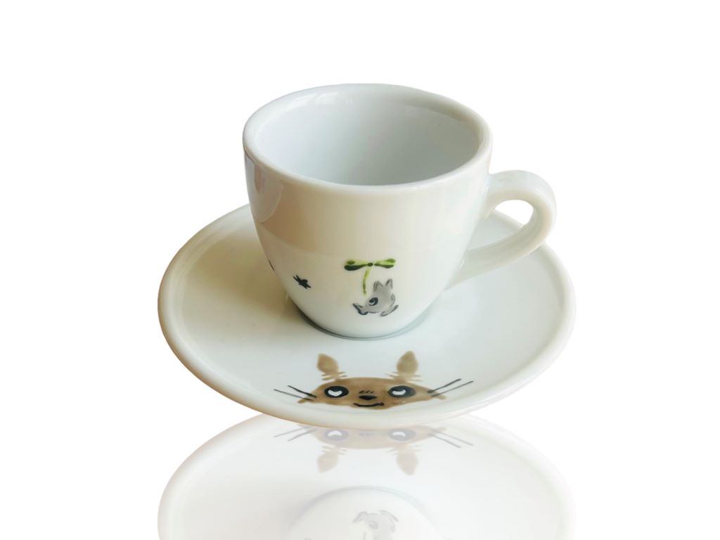 Small Cup with Saucer "Totoro" 90 ml