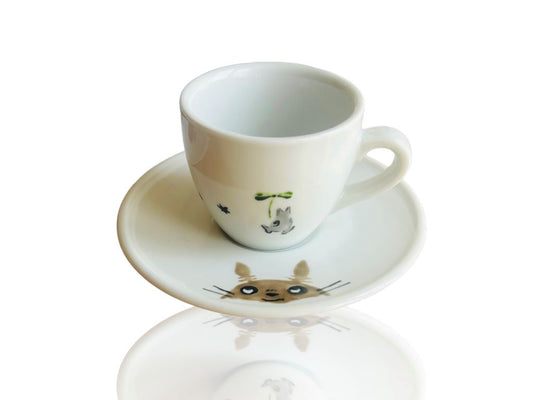 malý hrnek s podšálkem "Totoro" 90 ml