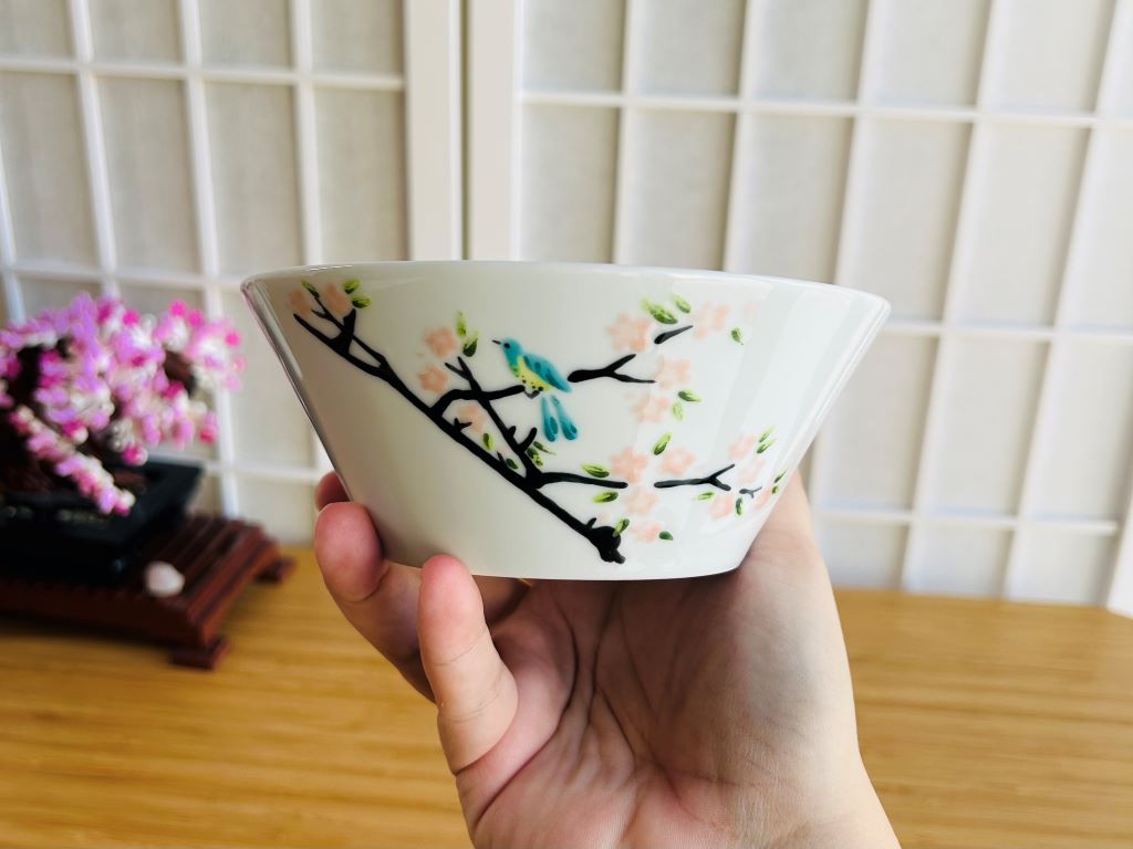Bowl "Bird on a Sakura Tree" 350 ml