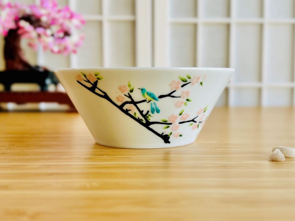 Bowl "Bird on a Sakura Tree" 350 ml
