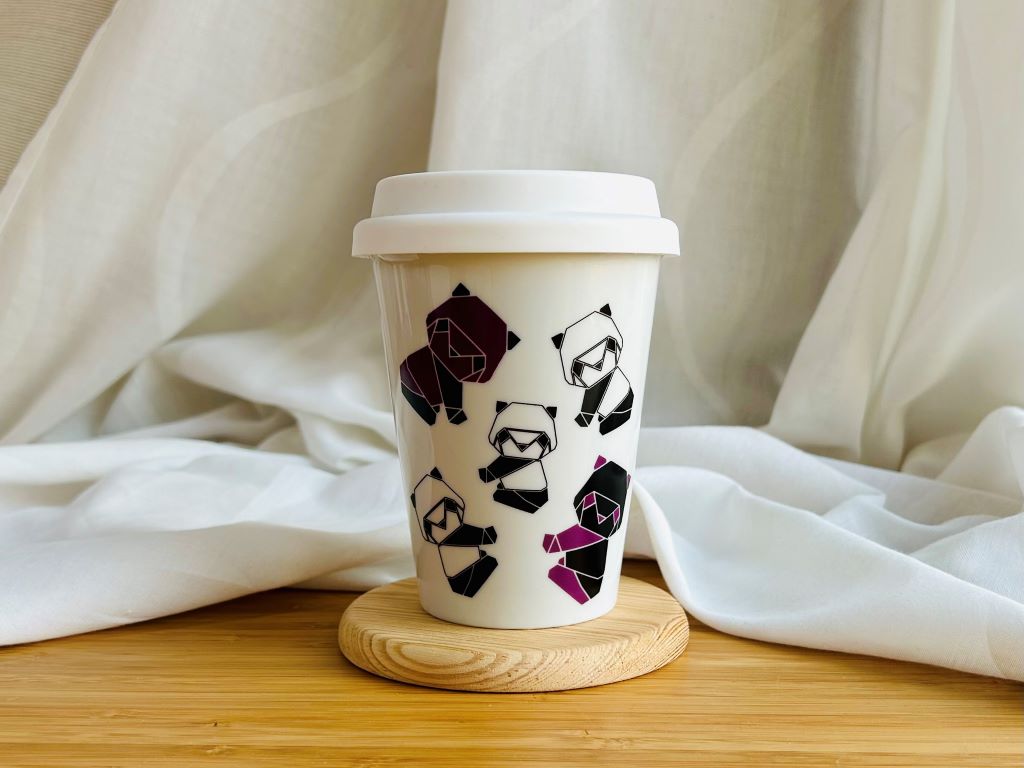 hrnek To Go "Origami panda" 300 ml