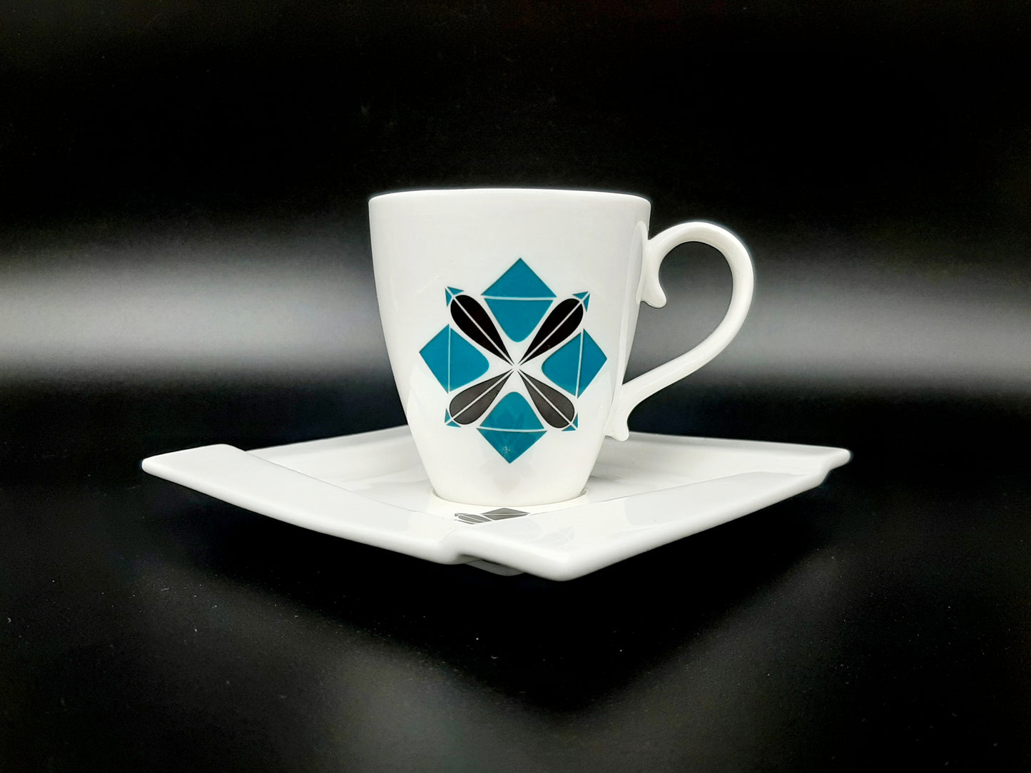 Cubist Tea Set "Origami FLORAL" vintage