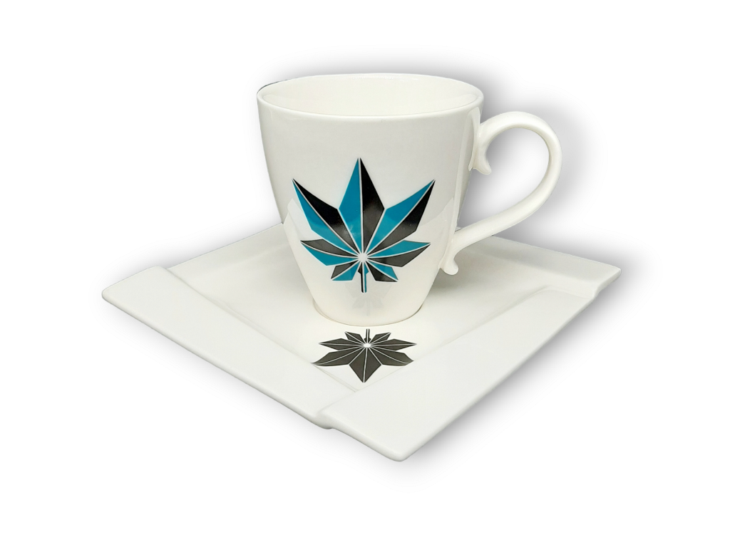 Cubist Tea Set "Origami FLORAL" vintage