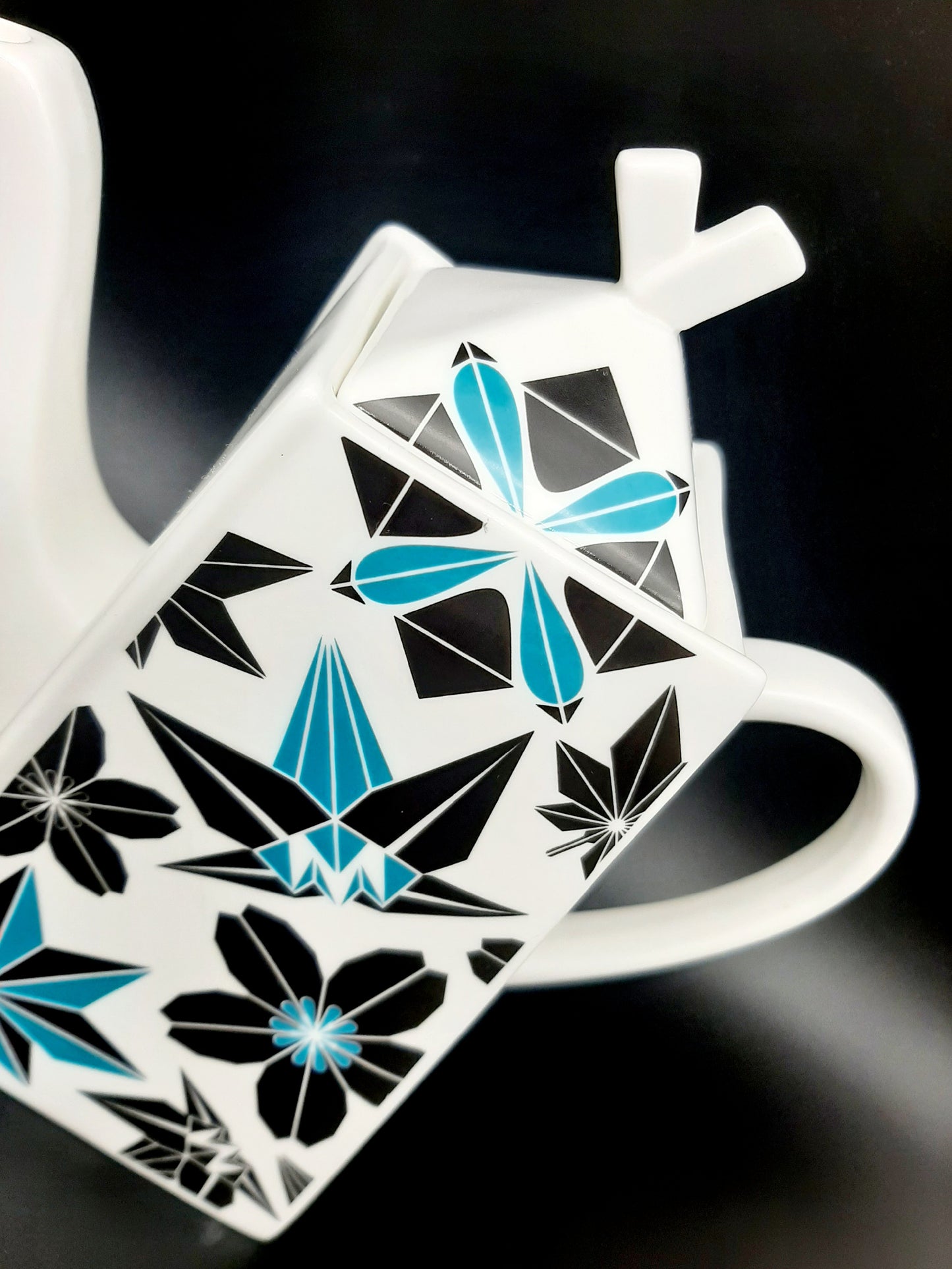 Cubist Tea Set "Origami FLORAL" vintage