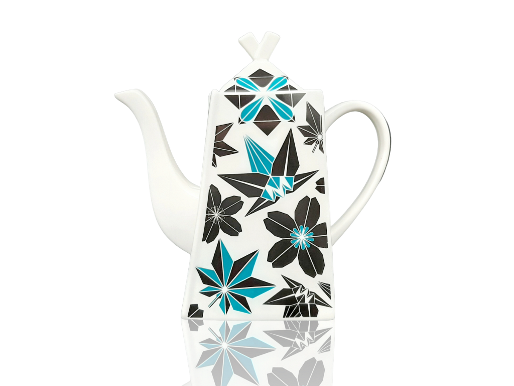 Cubist Tea Set "Origami FLORAL" vintage