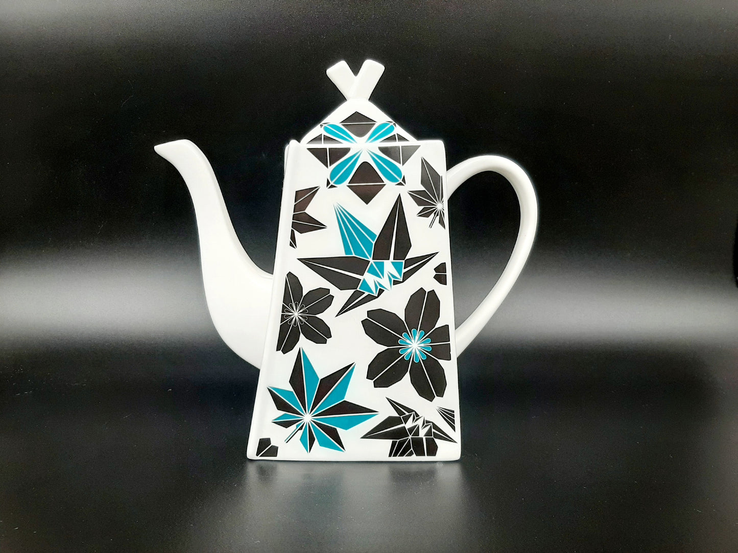Cubist Tea Set "Origami FLORAL" vintage