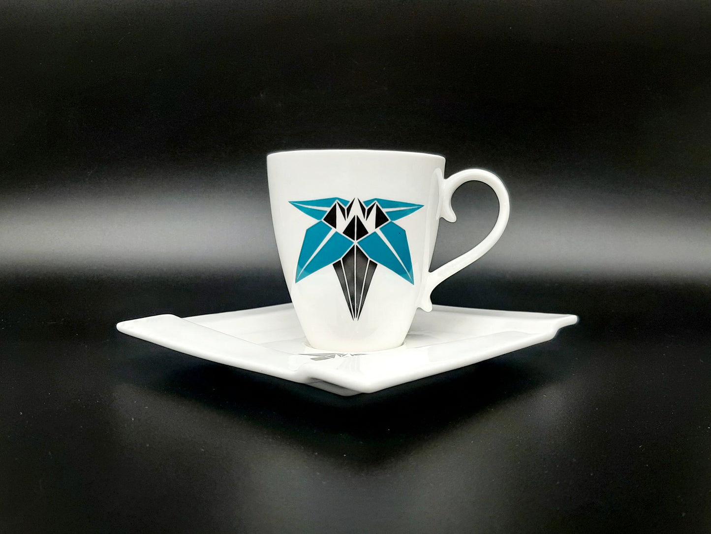 Cubist Tea Set "Origami FLORAL" vintage
