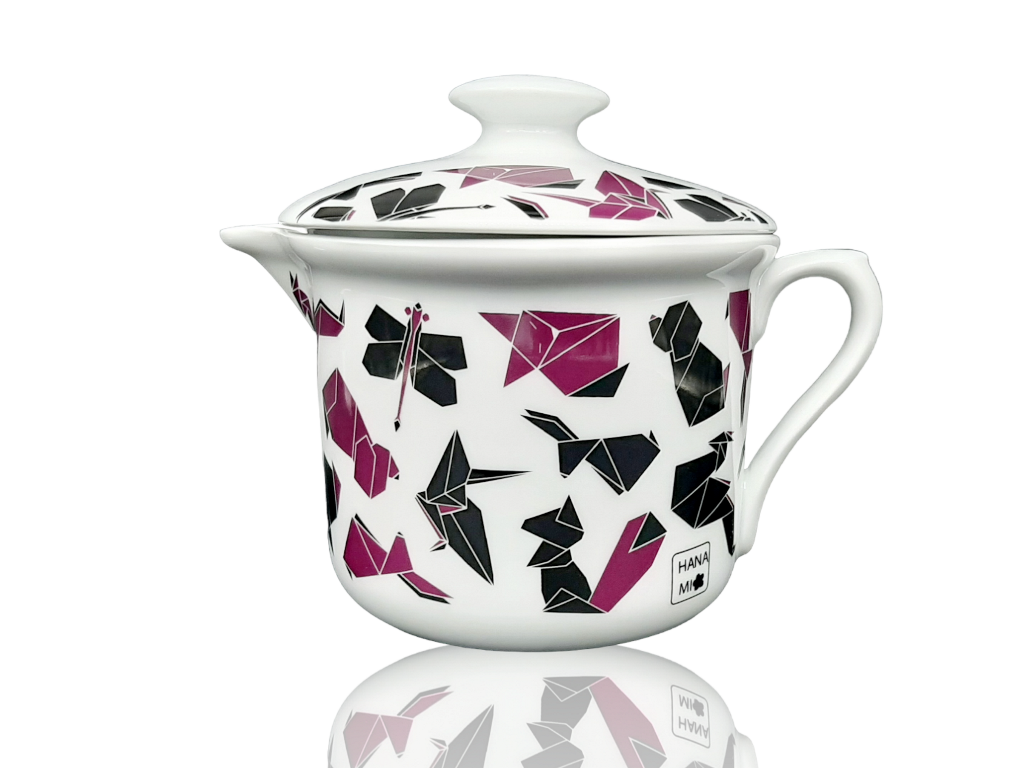 Mug "Origami" large with spout and lid 900 ml