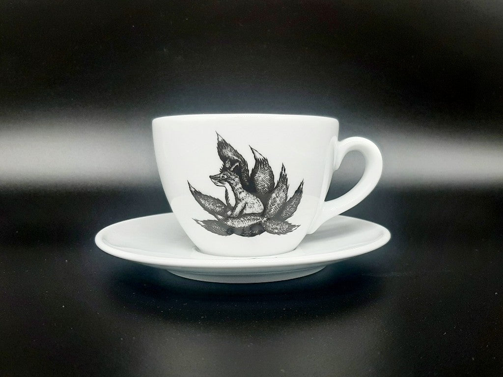 Mug with saucer "Kyuubi no Kitsune" 200 ml