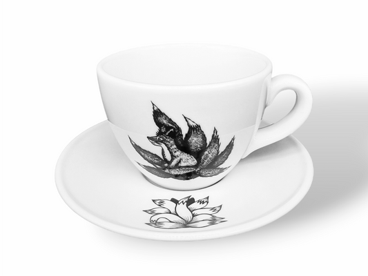 Mug with saucer "Kyuubi no Kitsune" 200 ml