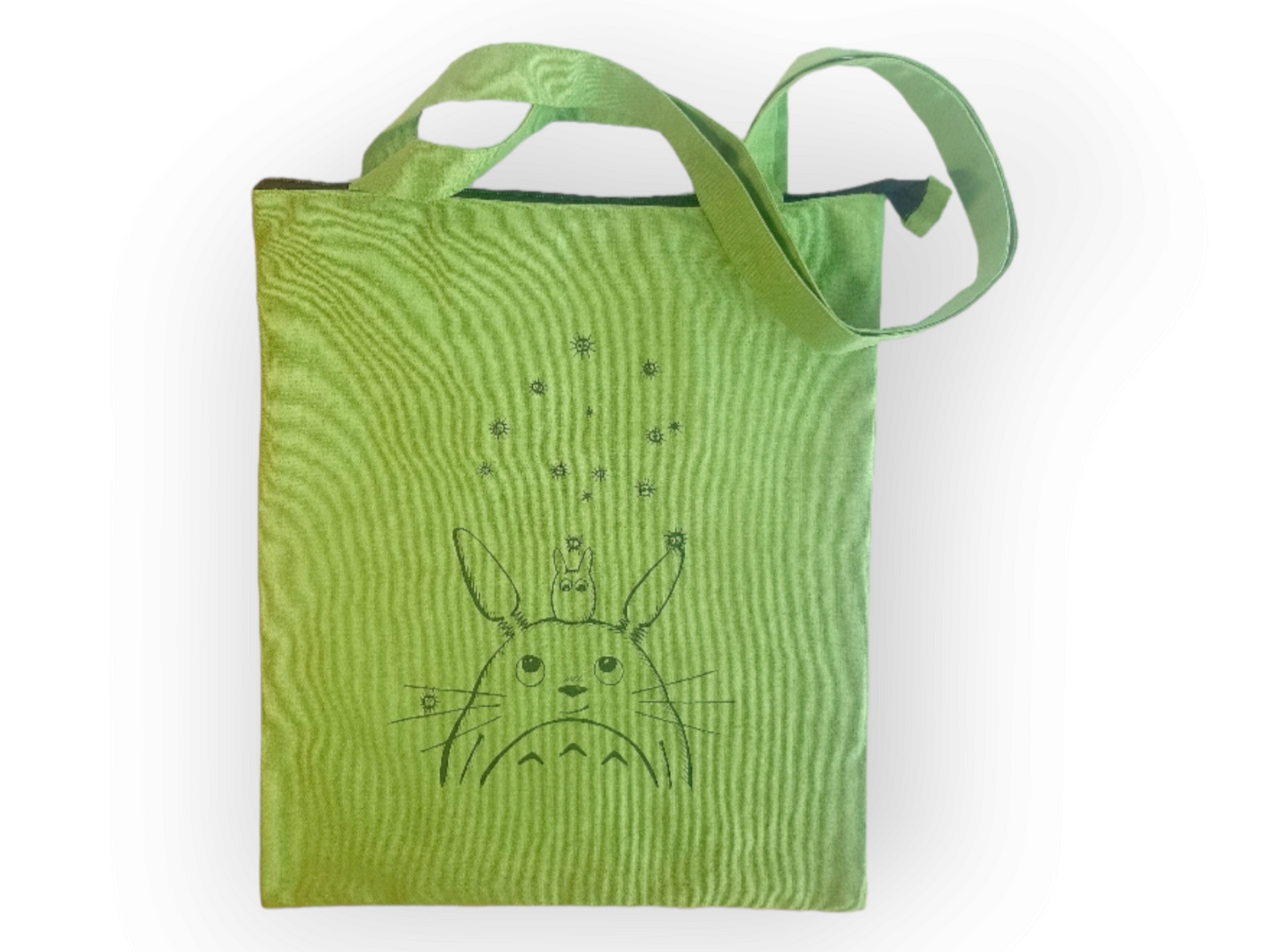 Totoro shopping bag with zipper and inner pocket