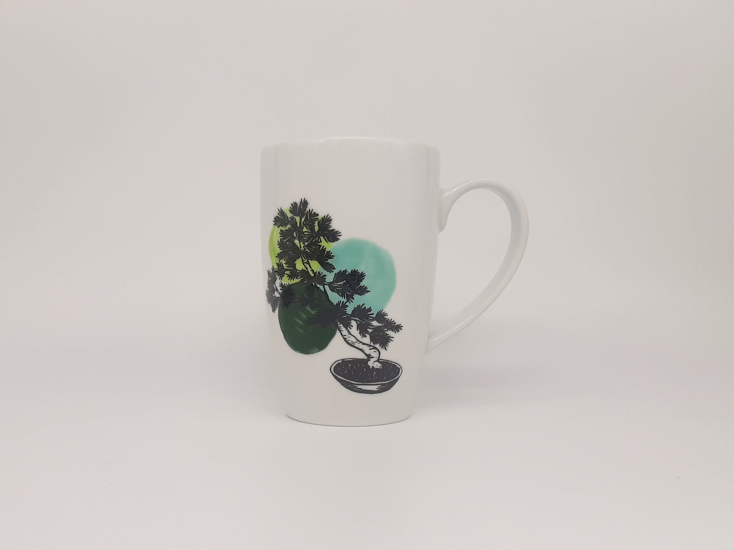 Tasse hoch "Bonsai lover" farbig 380 ml