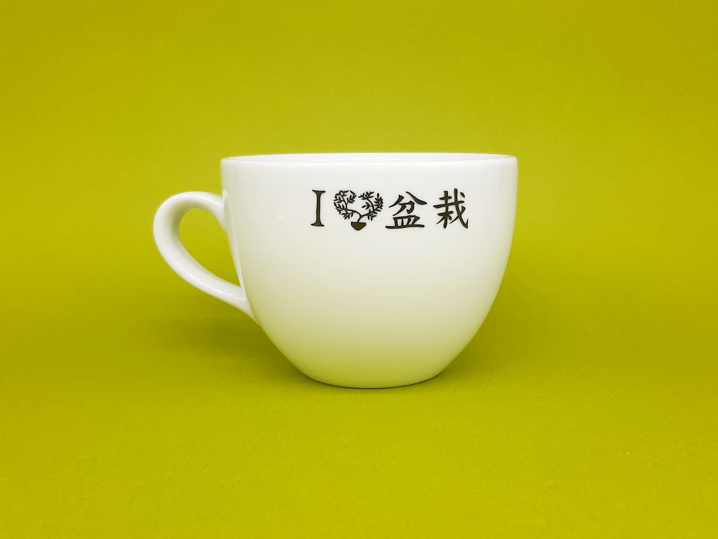 Mug wide "Bonsai lover" colored 480 ml
