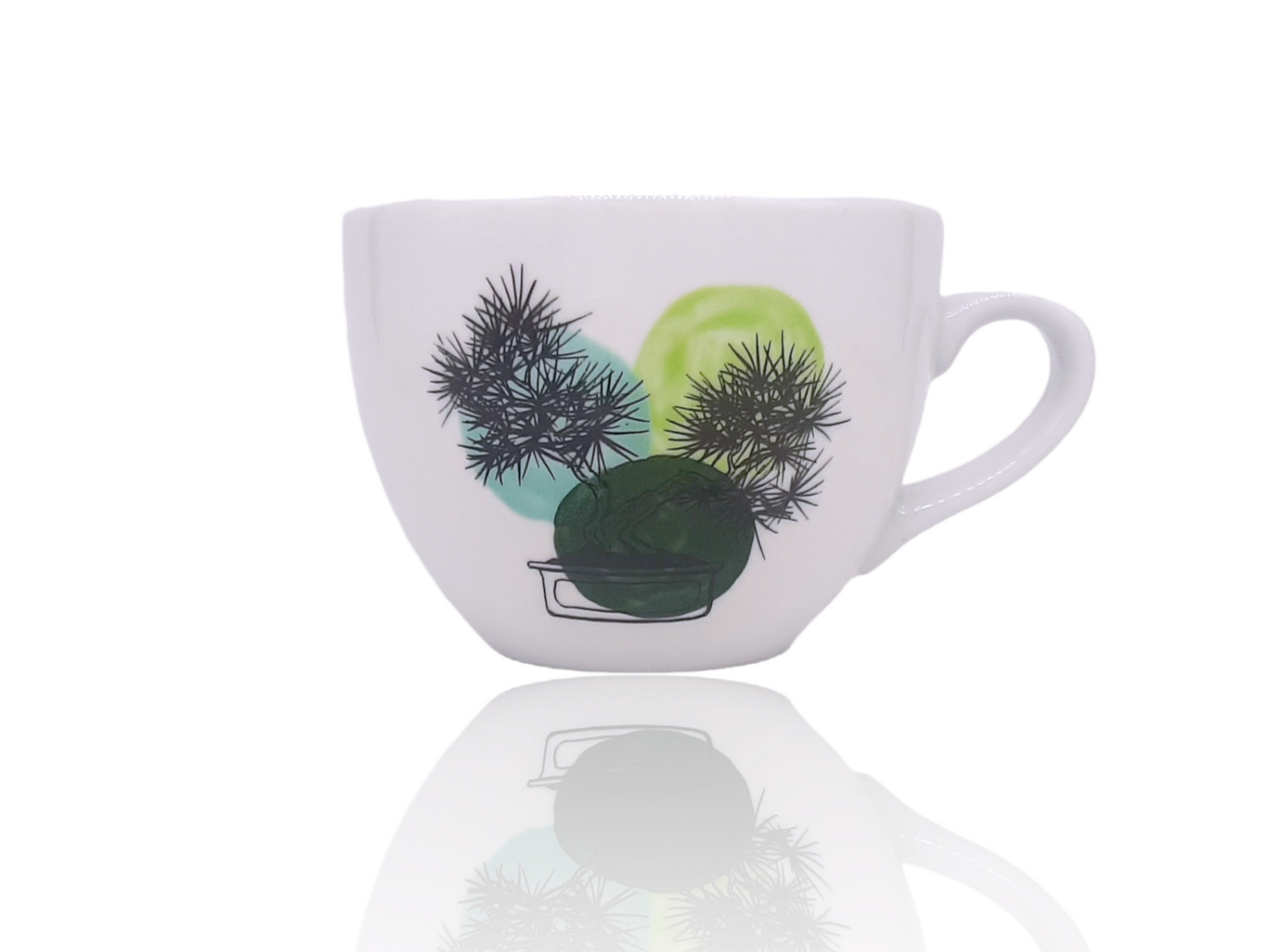 Mug wide "Bonsai lover" colored 480 ml