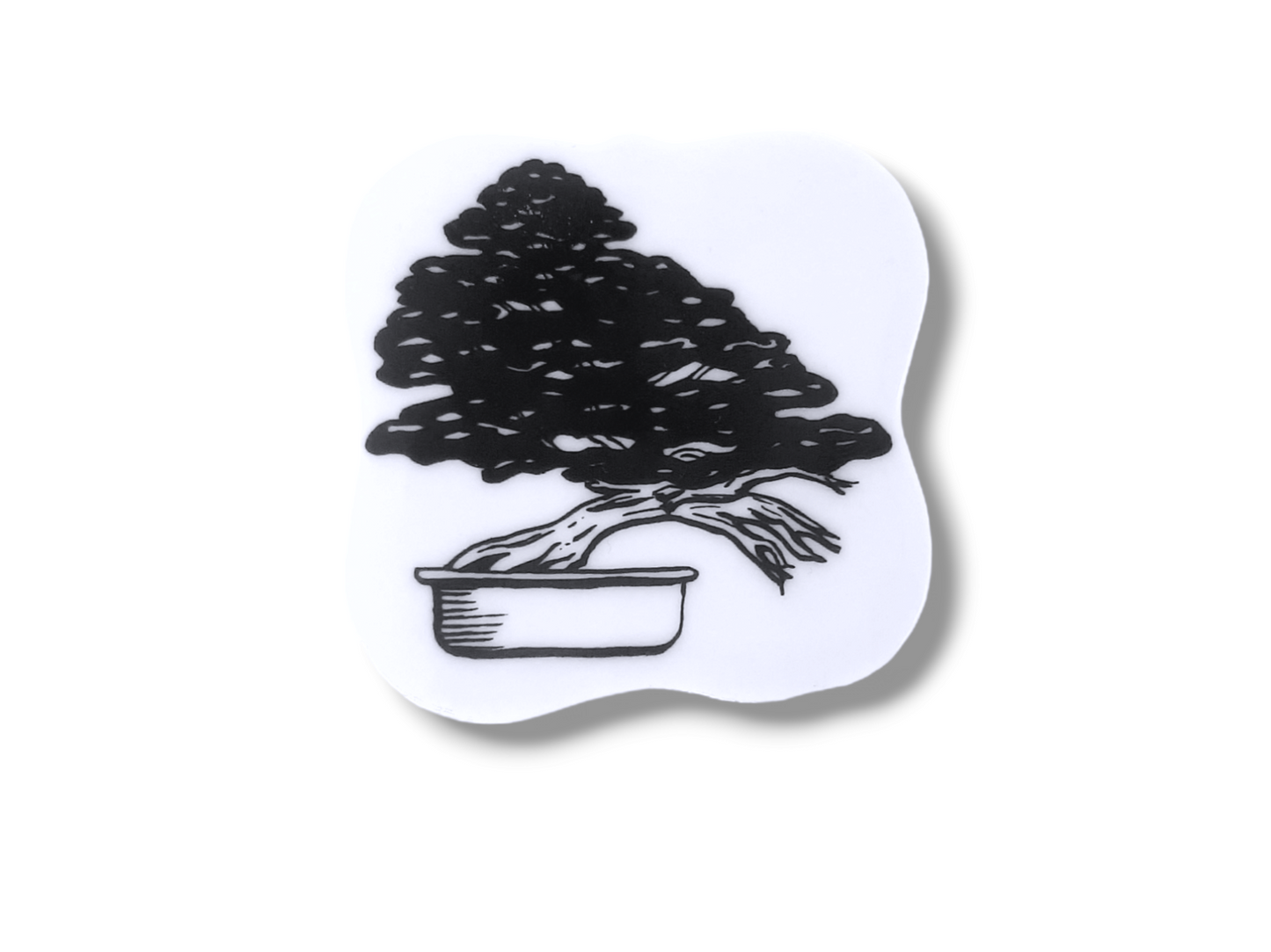 chopstick rest square "Bonsai lover" 5.5x5.5 cm