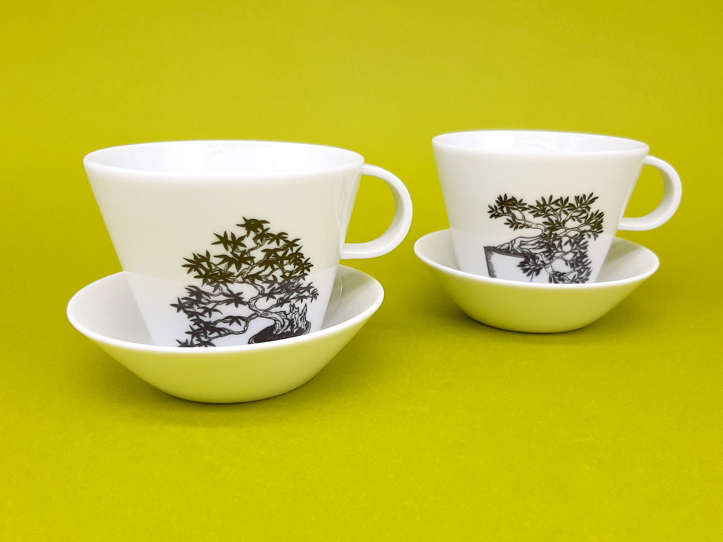 sada 2 hrnků s podšálky "Bonsai lover" 150 ml