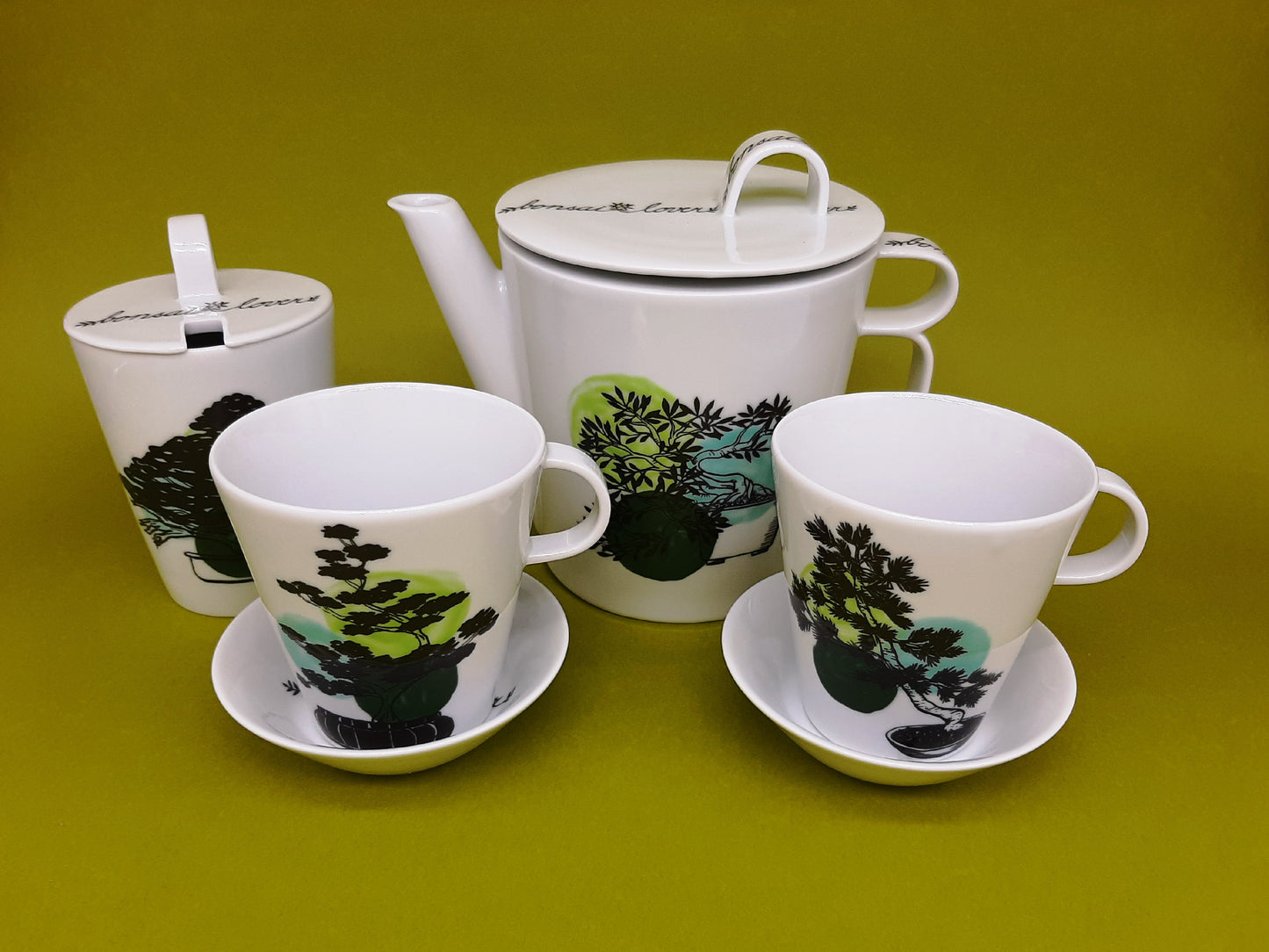 Teeservice „Bonsai-Liebhaber“