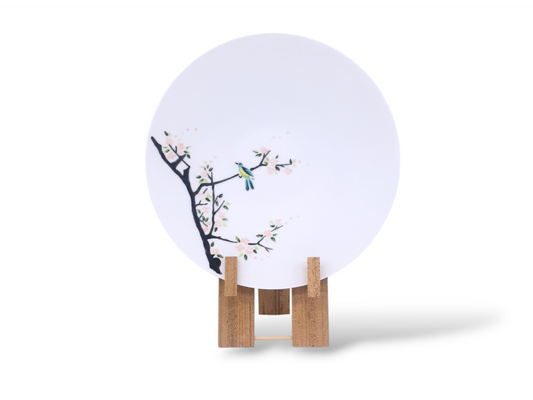 Dessert plate "Bird on Cherry Blossom" diameter 20 cm