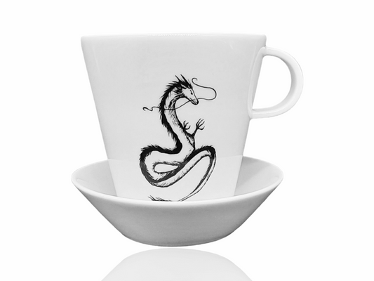 Dragon cup and saucer, 200 ml