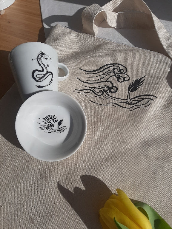 Dragon cup and saucer, 200 ml