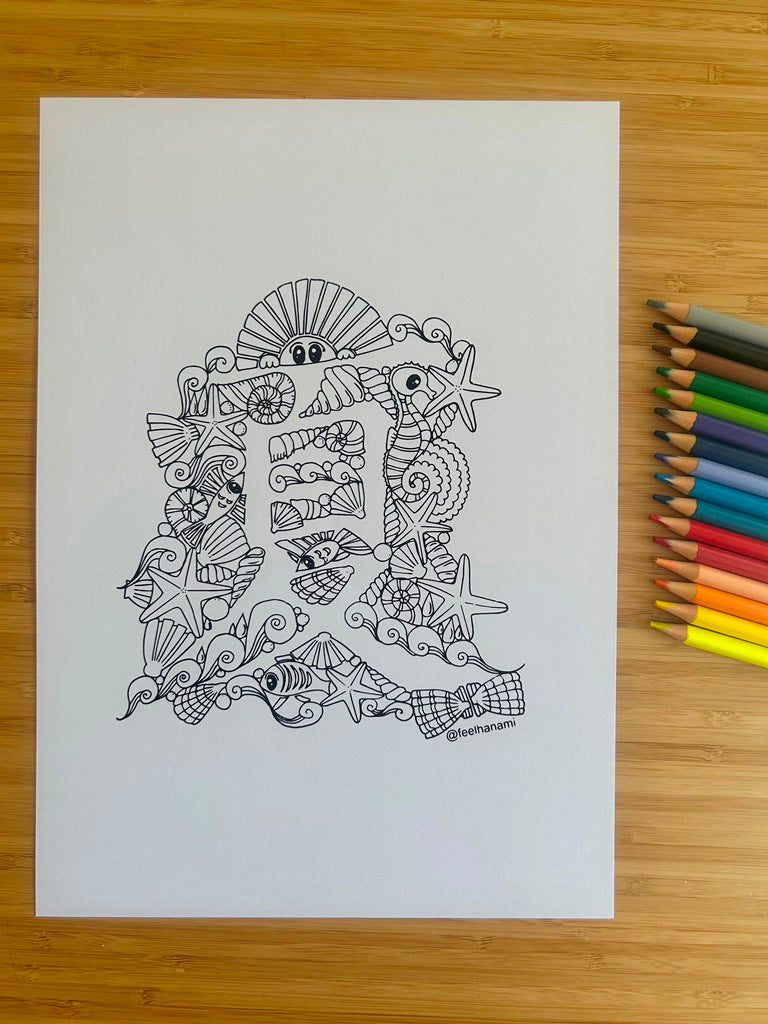 "Four Seasons" coloring book set