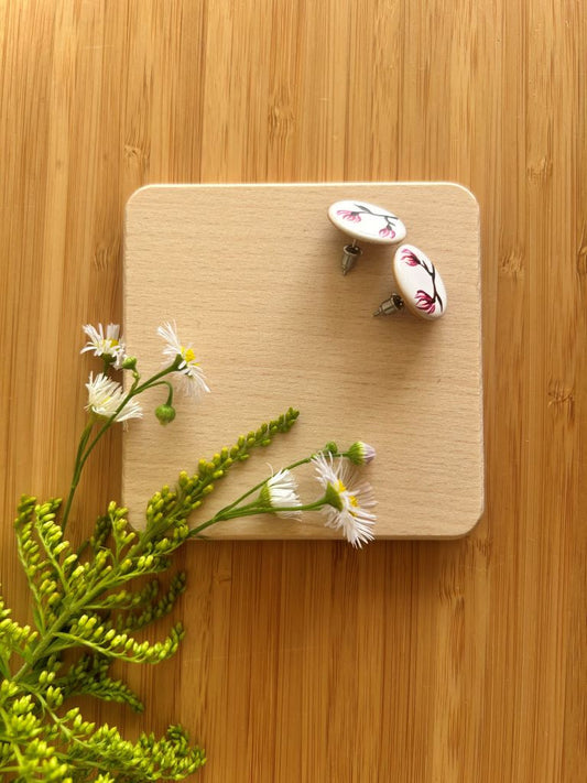 ceramic earrings "Scent of a Spring Dream"