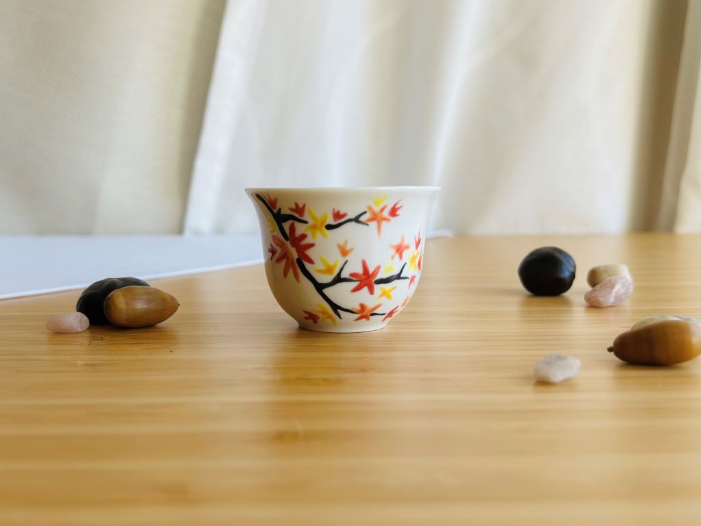 Sake and tea cup "Autumn Evening" 50 ml