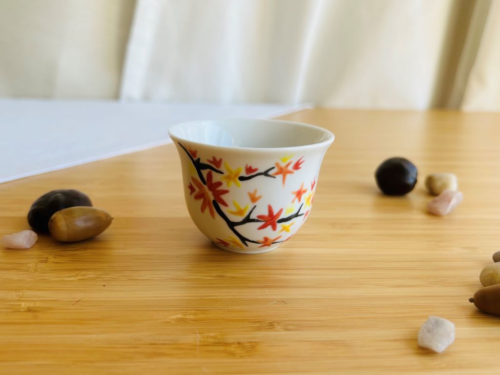 Sake and tea cup "Autumn Evening" 50 ml