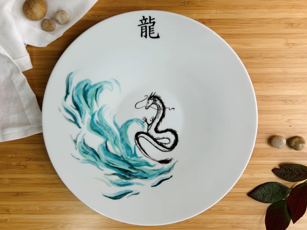 talíř servírovací "Drak" průměr 28 cm