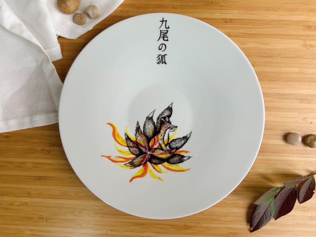 Servierteller "Kyuubi no Kitsune" Durchmesser 28 cm