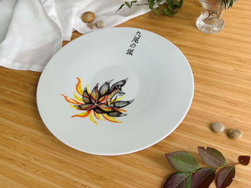 Servierteller "Kyuubi no Kitsune" Durchmesser 28 cm