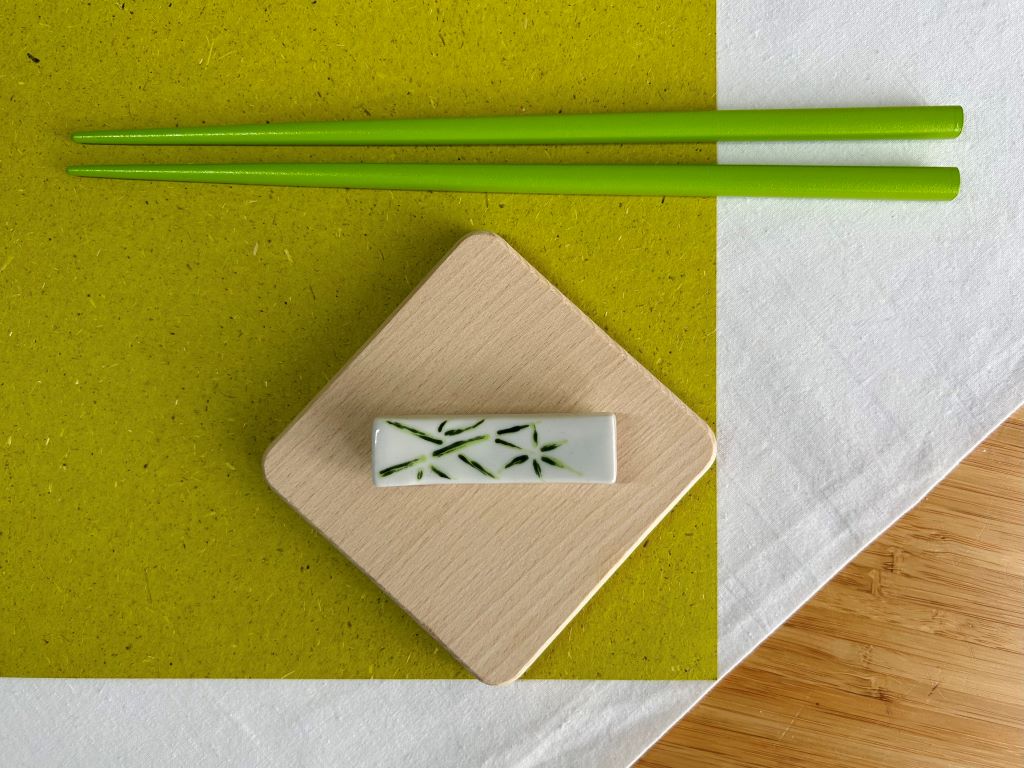 Chopstick rest "Bamboo Grove" 6x1.5 cm