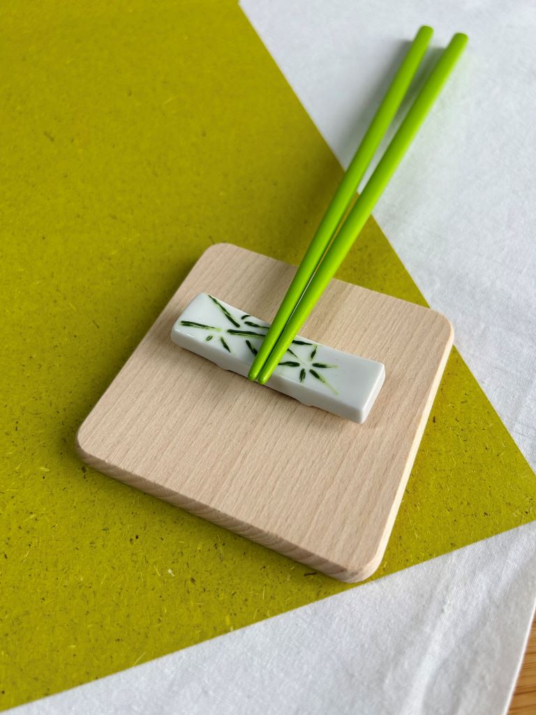 Chopstick rest "Bamboo Grove" 6x1.5 cm