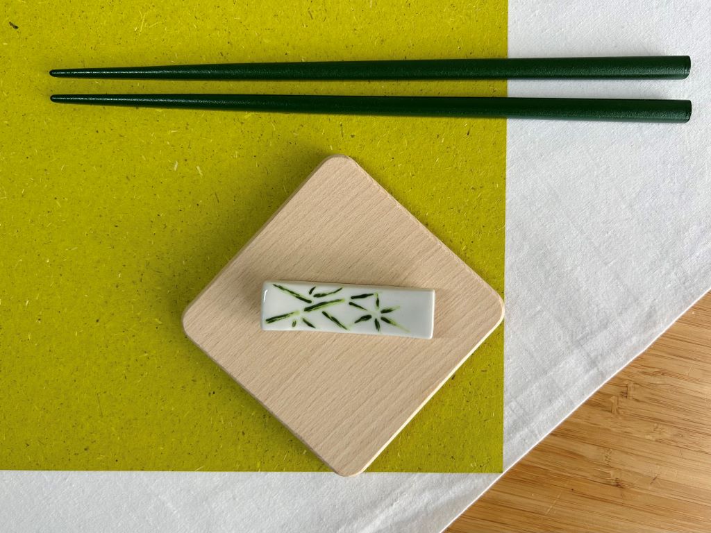 Chopstick rest "Bamboo Grove" 6x1.5 cm