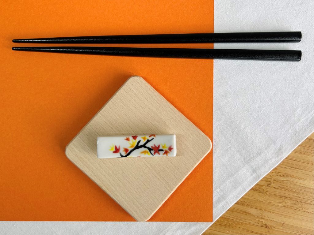 chopstick rest "Autumn Evening" 6x1.5 cm