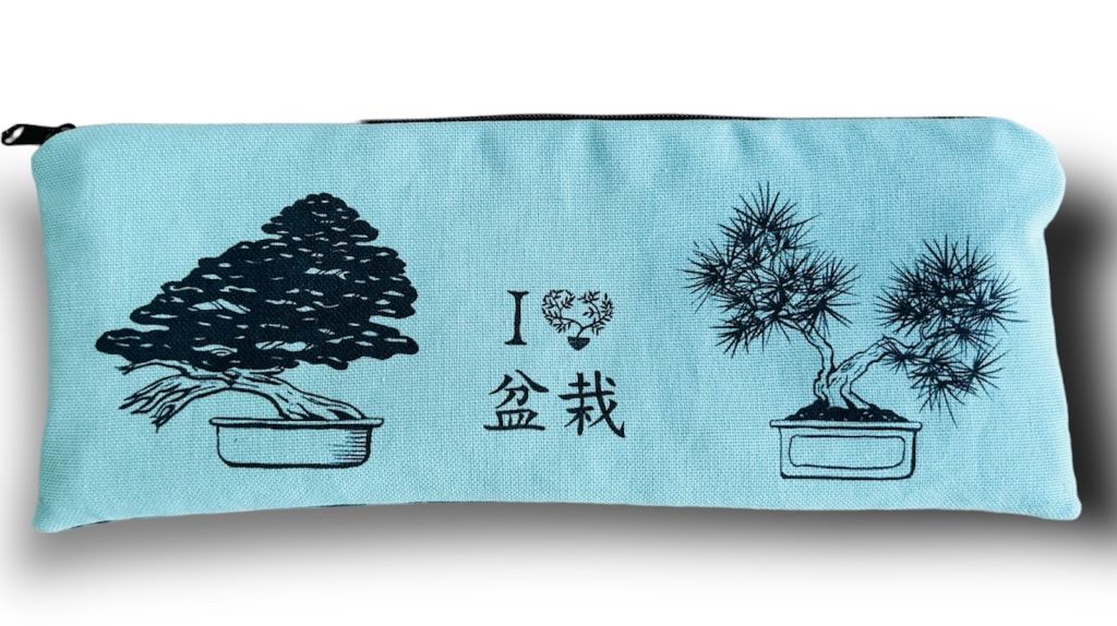 Pencil case "Bonsai lover" green