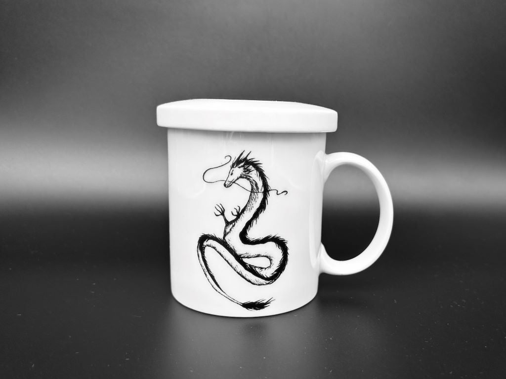 "Dragon" mug with infuser and lid 300 ml