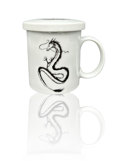 "Dragon" mug with infuser and lid 300 ml