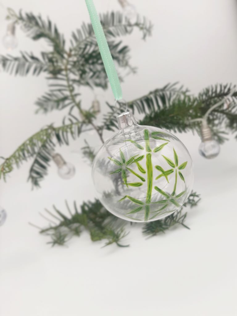 Christmas bauble "Bamboo Grove" 6 cm