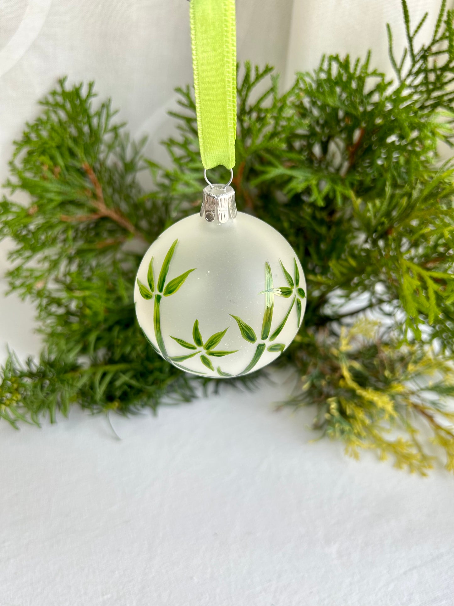 Christmas bauble "Bamboo Grove" 6 cm