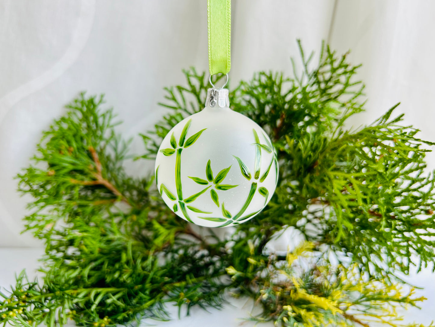 Christmas bauble "Bamboo Grove" 6 cm