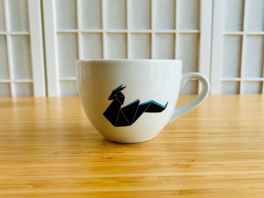 hrnek široký "Origami drak" 480 ml