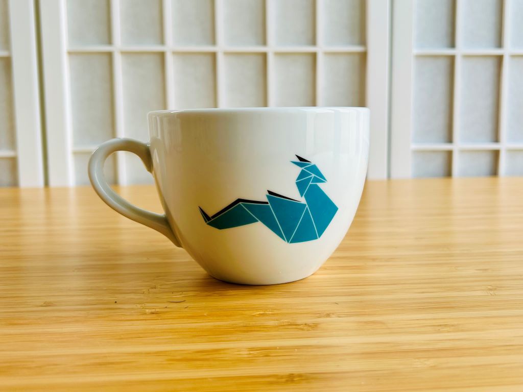 hrnek široký "Origami drak" 480 ml