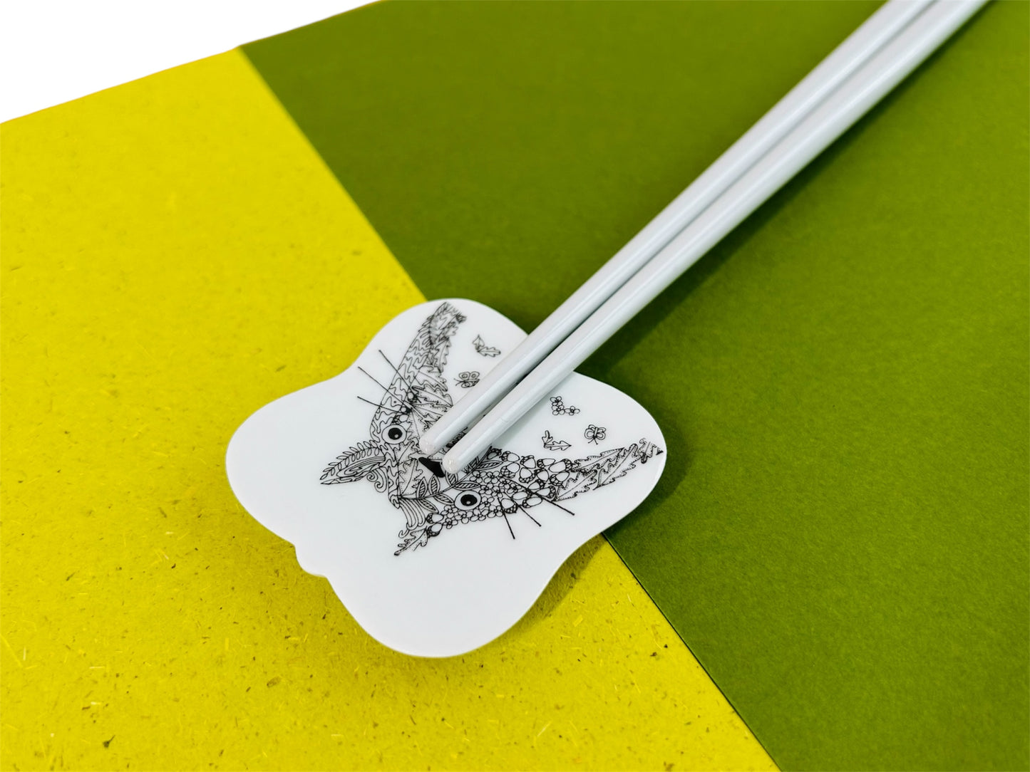 Square "Totoro" chopstick rest 5.5x5.5 cm