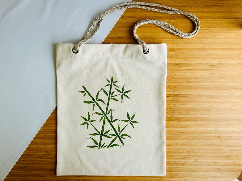 Shopping Bag "Bamboo Grove" with Cord Handles