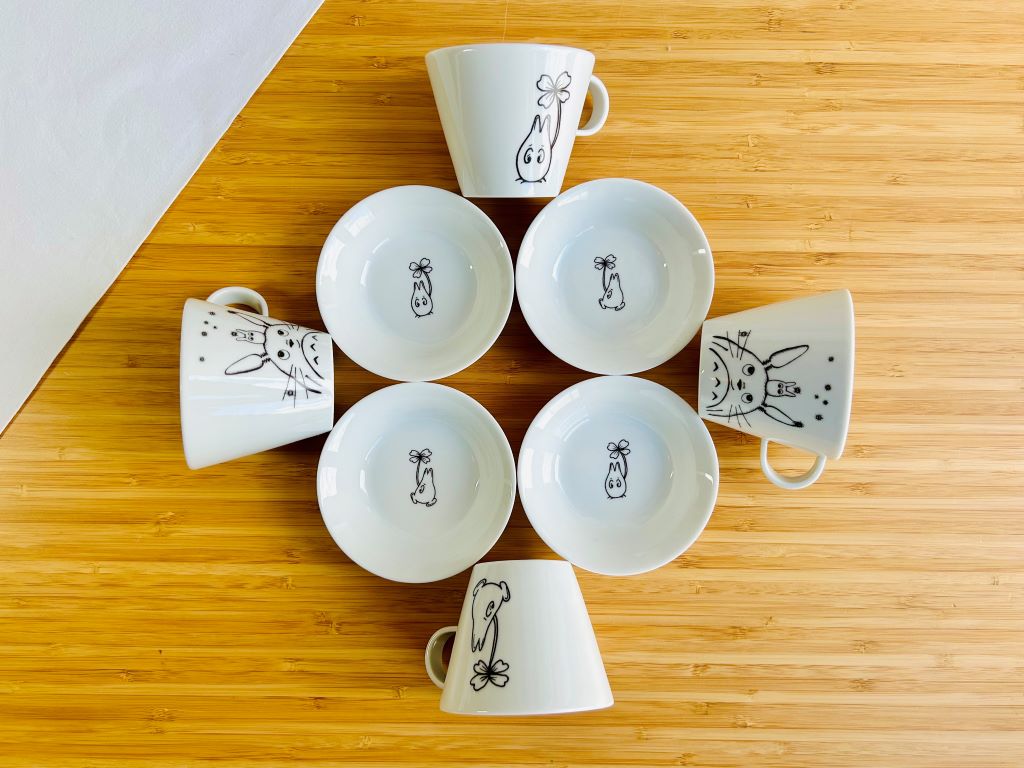 "Totoro" coffee set + free spoon