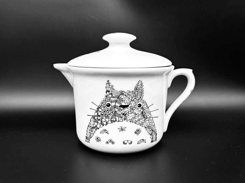 "Totoro" mug, large, with spout and lid, 900 ml