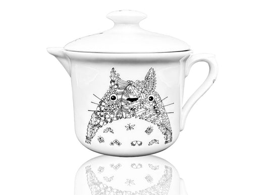 "Totoro" mug, large, with spout and lid, 900 ml